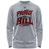Bunker Hill Optimist | CUSTOMIZABLE - Protect the Hill L/S T-Shirt (Heather Grey)