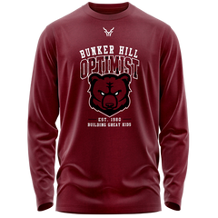 Bunker Hill Optimist | BH Optimist L/S T-Shirt (Cardinal)