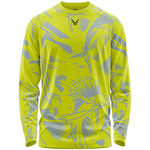 Custom Fishing L/S T-Shirt | GOAT Sublimated Template