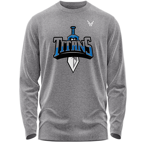 Cedar Rapids Titans (Atl Logo) L/S Cotton Tee