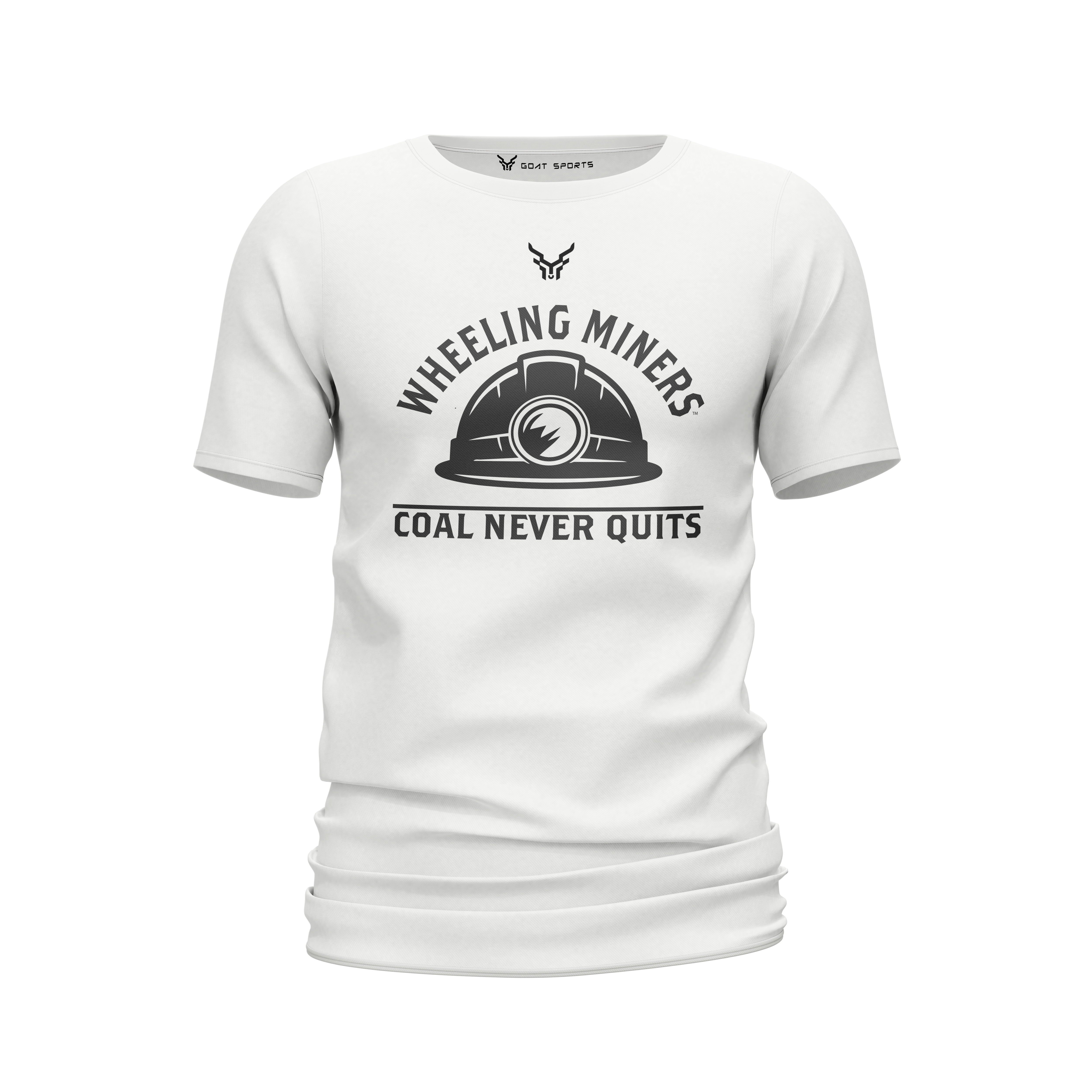 Wheeling Miners | Miners Never Quit FlexFusion Tee