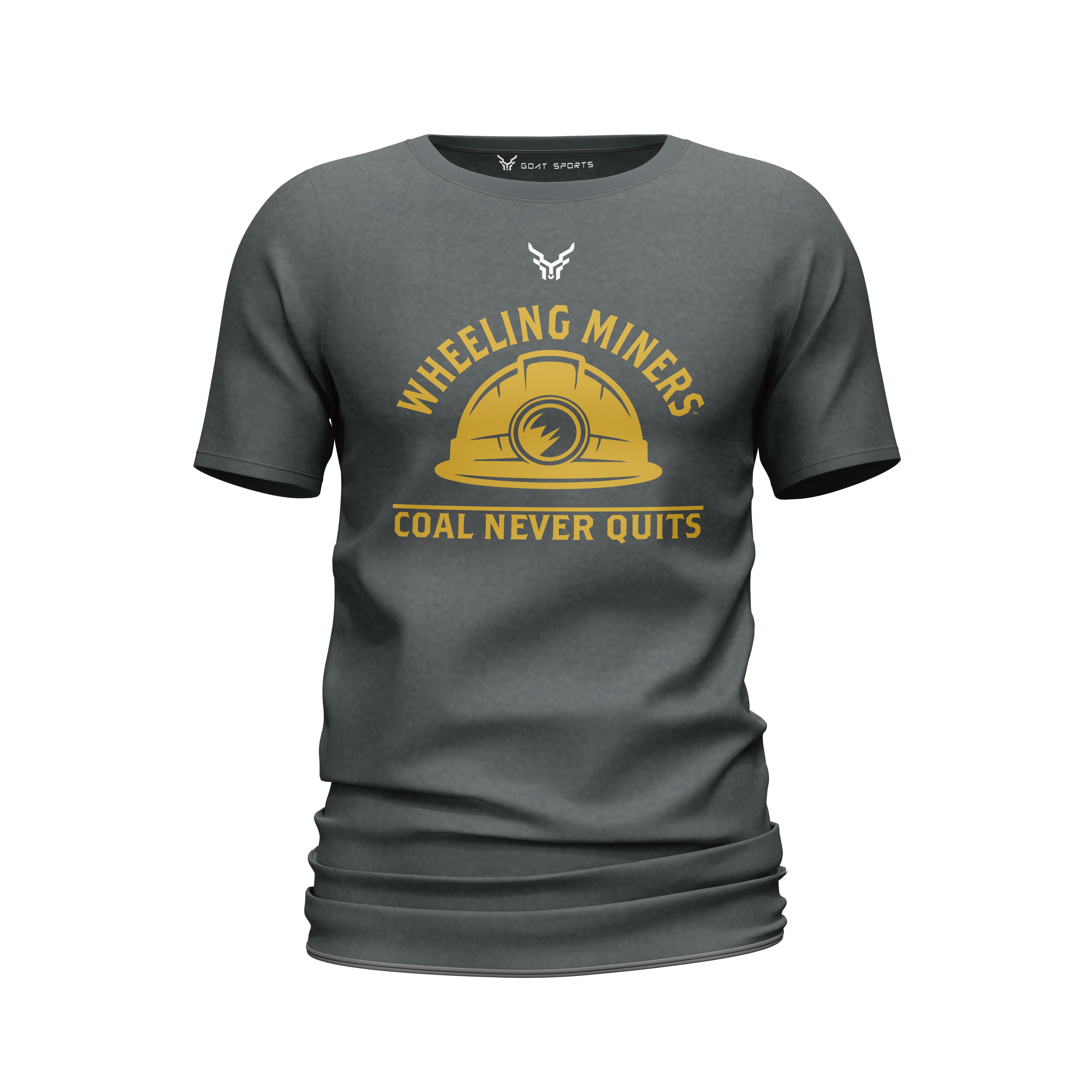 Wheeling Miners | Miners Never Quit FlexFusion Tee